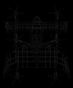 Patent drawing of the e200X airframe