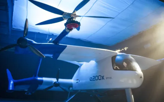 The e200X in air ambulance livery